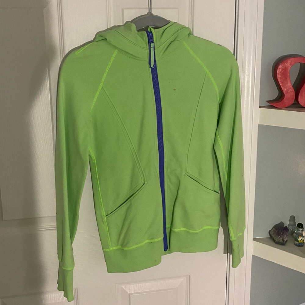 Lululemon Ivivva neon sweatshirt (Ivivva define jacket)